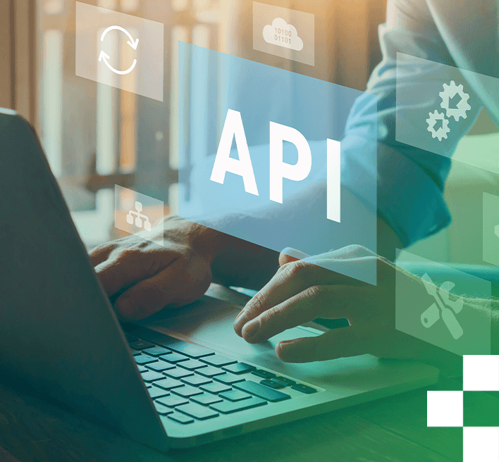 Illustration zu API-Entwicklung und Datenbankmanagement